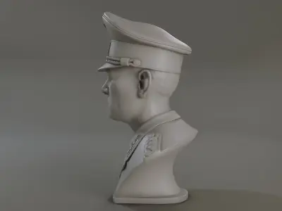 Erwin Rommel Bust 3D print model