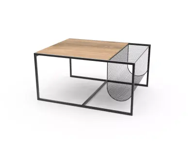Industrial Minimalist Coffee Table 3D model