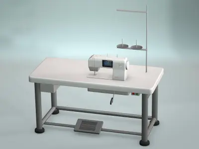 Sewing Machine 3D model get