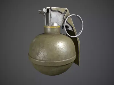 M67 Grenade Low-poly 3D model