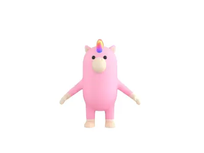 Unicorn Character 3D model