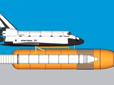 Discovery Space Shuttle 3D model
