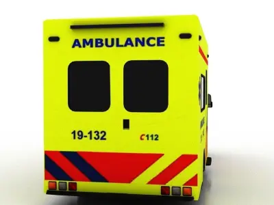 Mercedes Benz Sprinter 2015 Truck Netherlands Ambulance 3D model