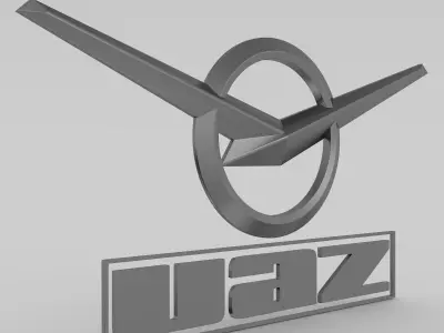 UAZ Logo 3D model by 3dlogoman
