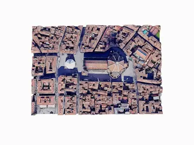Florence Cathedral  Low-poly 3D model