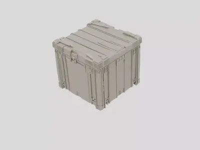 Remote Research Outpost Supply Crate for 3D print 3D model