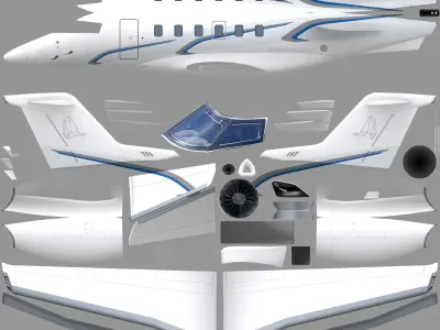 Air plane Free low-poly 3D model