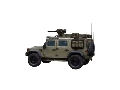 Light Armored Military Vehicle Tactical Patrol Utility Model 3D model