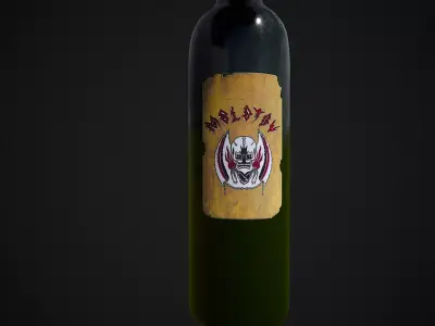 Molotov  GameReady Low-poly 3D model