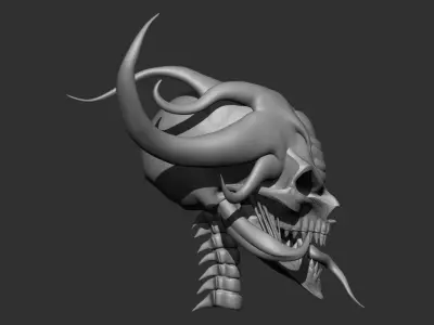 Skull demon 3D model