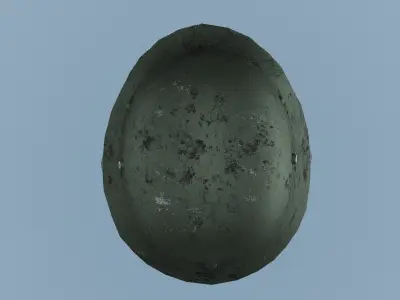German WW2 M35 Helmet Low-poly 3D model