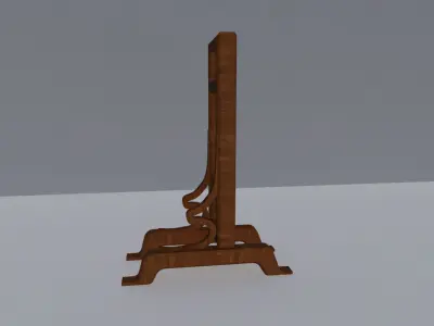 wooden shelf  3D model