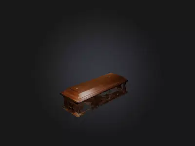 Coffin Low-poly 3D model
