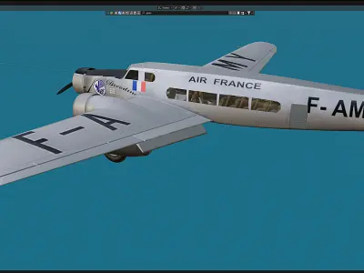 Devoitine 332 Free 3D model