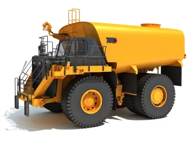 Off Highway Water Truck 3D model
