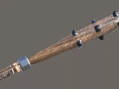 Studded Club Low-poly 3D model purchase