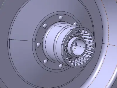 Wheel motorcycle M72 18 inch 3D model