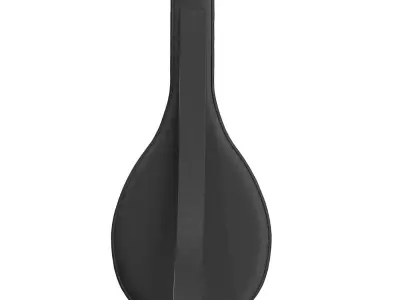 Black Leather Tennis Racket Bag 3D model