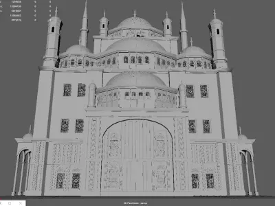 Mohamed ali mosque 3D model