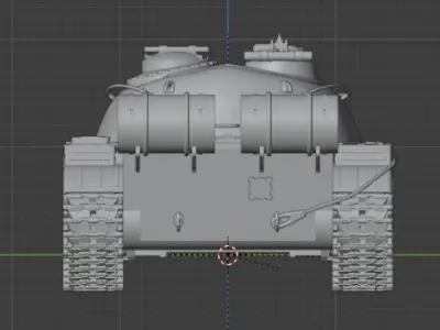 T-55 tank 3D print model