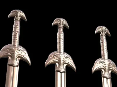 Thagner sword great sword  3D model