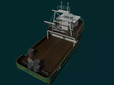 Dirty Ship Azura 3D model