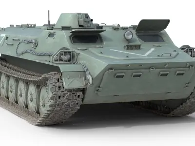MT LB Multipurpose Armored Vehicle Low-poly 3D model