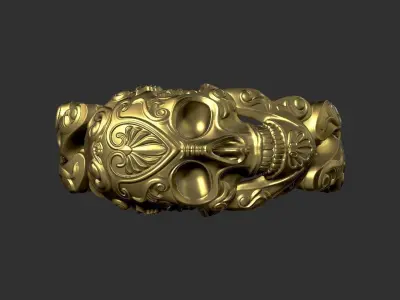 skull ring  3D print model