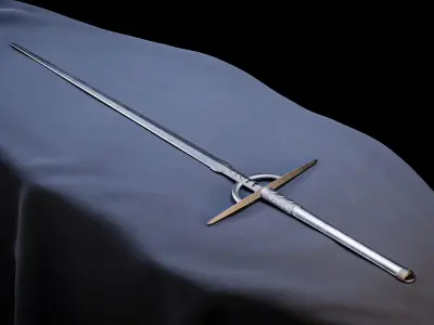 Sword - Dark Fantasy Low-poly 3D model purchase