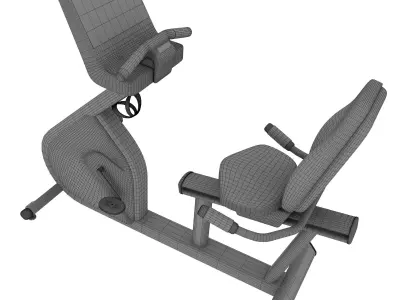 Exercise Cardio Horizontal Bike 3D model