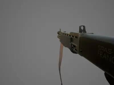 Franchi SPAS-12 Shotgun Low-poly 3D model