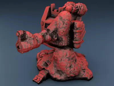 set of 3 models - military equipment 3D print model