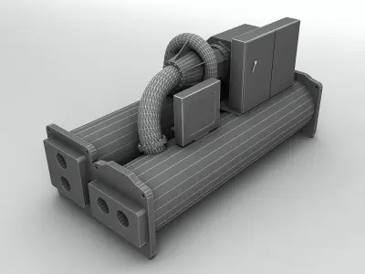 Centrifugal Electric Drive Chiller Low-poly 3D model