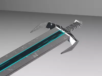 Sword Talanael Free low-poly 3D model