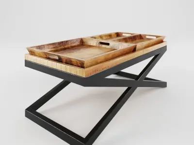 INDUSTRIAL FURNITURE SET 3D model