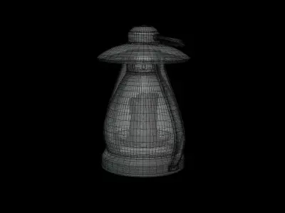 Old Lantern Low-poly 3D model shop