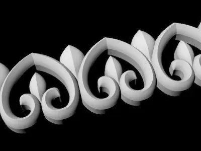 Central decor ornament for furniture Free 3D model buy