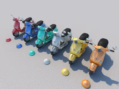 Piaggio Vespa  2018 3D model  3D model