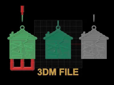 Trap House Necklace Pendant 3D print model