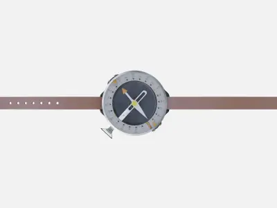 Compass Army Ussr Low-poly 3D model