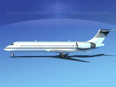 Boeing 717-200 Corporate 6 3D model
