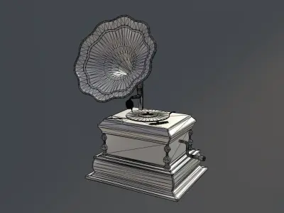 Vintage Gramophone - Game Ready PBR Asset Low-poly 3D model