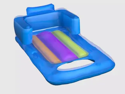 SWIMMING MATTRESS Low-poly 3D model