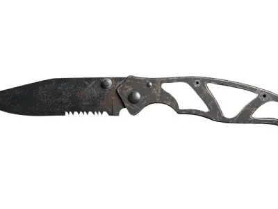 Tactical Combat Knife Free low-poly 3D model