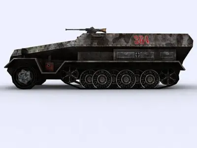 WW2 Tanks collection Low-poly 3D model