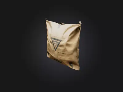 Cement Bag Low-poly 3D model purchase