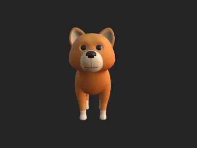 Cartoon Dog 3D model shop