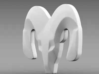 Dodge wheel logo 3D model