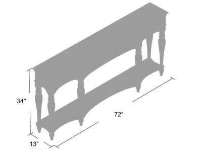 Fountainbleau Buffet Sideboard Console Table - 2 colour 3D model