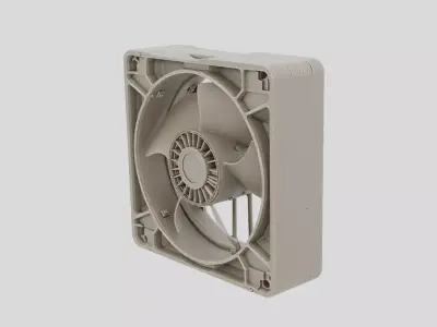 Industrial Machine Cooling Fan Housing for 3D print 3D model